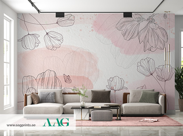 Impasto Garden - Floral Wallpaper Dubai