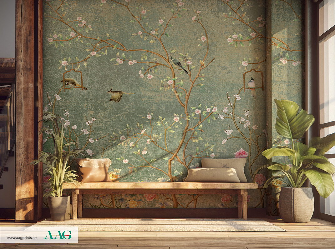 Botanical Wallpaper Mural Dubai